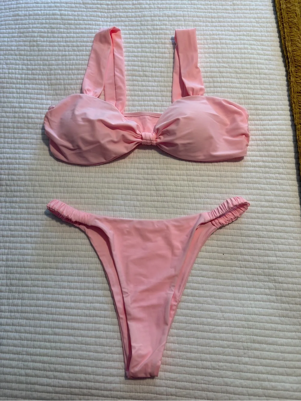 SHEIN Pink Two-Piece Bikini Set